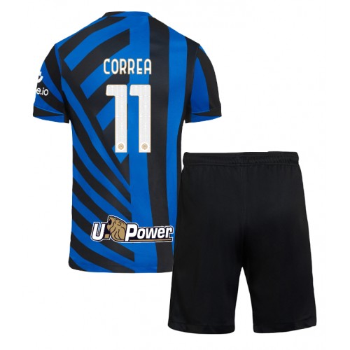 Dres Inter Milan Joaquin Correa #11 Domaci za djecu 2024-25 Kratak Rukav (+ kratke hlače)